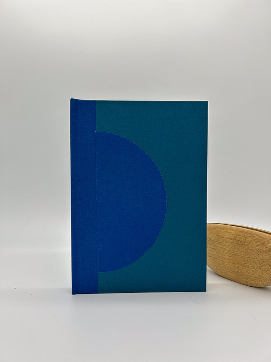 notatniki i albumy Półokrąg w tonie granatu - A5 gładki
