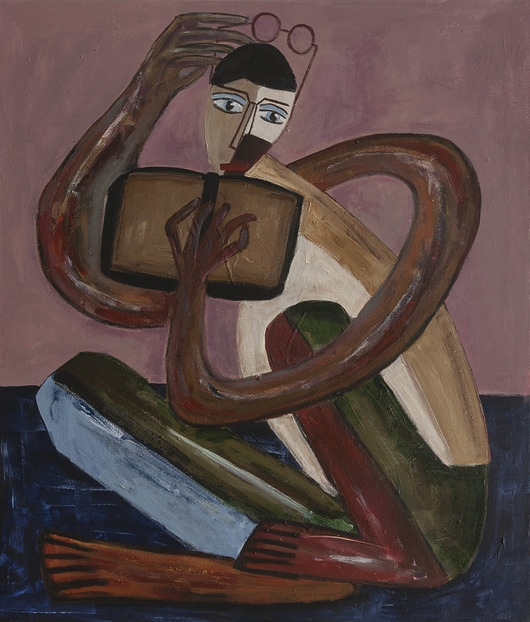 obrazy ORYGINAŁ. Obraz na płótnie - Kobieta z książką 60x50 cm