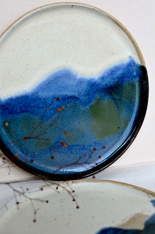 patery i talerze Zestaw 4 talerzy ceramicznych
