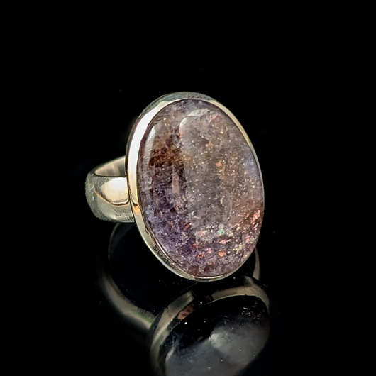 pierścionki srebrne Pierścionek baśniowy iolite & sunstone
