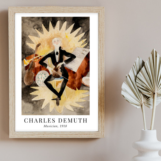 plakaty Plakat reprodukcja Charles Demuth 'Musician'
