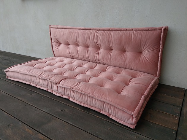 pufy do siedzenia Sofa modułowa Futon materac francuski Velvet  Siedzisko na podłogę