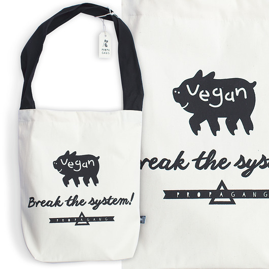 PROPAGANG - torba - GO VEGAN BREAK THE SYSTEM!  Kiuik pracownia