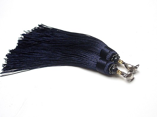 MAXI  BOHO /navy/  - kolczyki  Katia i krokodyl