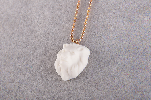porcelanowy lew Head Made art