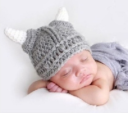 czapki dziecięce Czapka Viking sesja foto