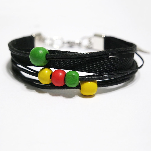 biżuteria męska Bransoletka - Rasta, sznurki - męska