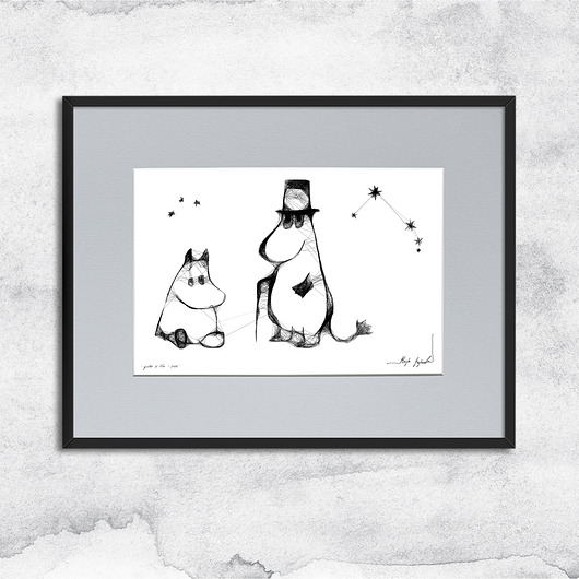 grafiki i ilustracje Minimalistyczna grafika z ramą - nr 23