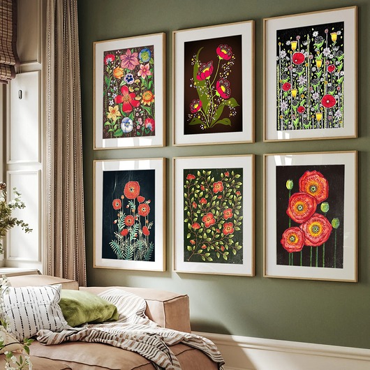 grafiki i ilustracje Zestaw 6 prac A2