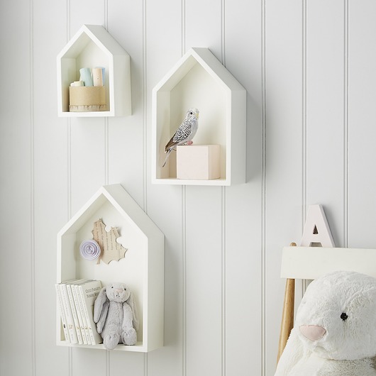 Półka domek komplet Little Wood Bunny