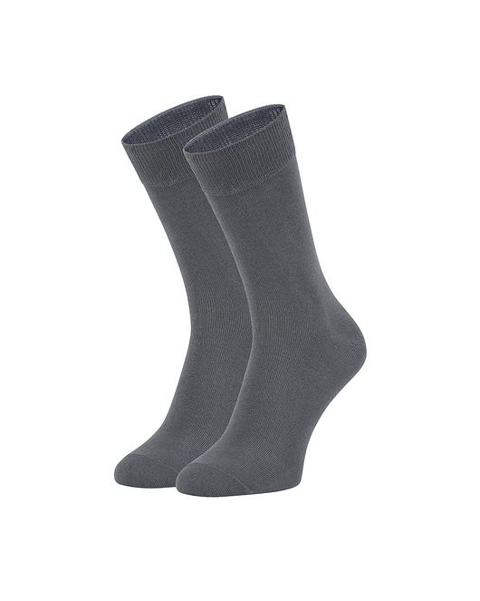 skarpetki męskie Klasyczne skarpetki, długie grafitowe skarpetki BASIC -DARK GRAPHITE