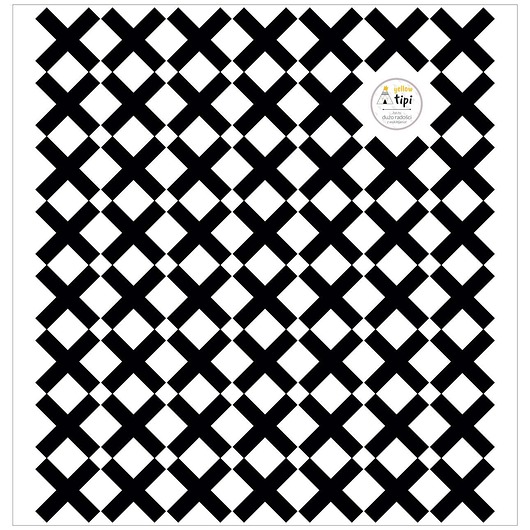 naklejki ścienne do pokoju dziecka Zestaw naklejek Mini Cross black 40x40 cm