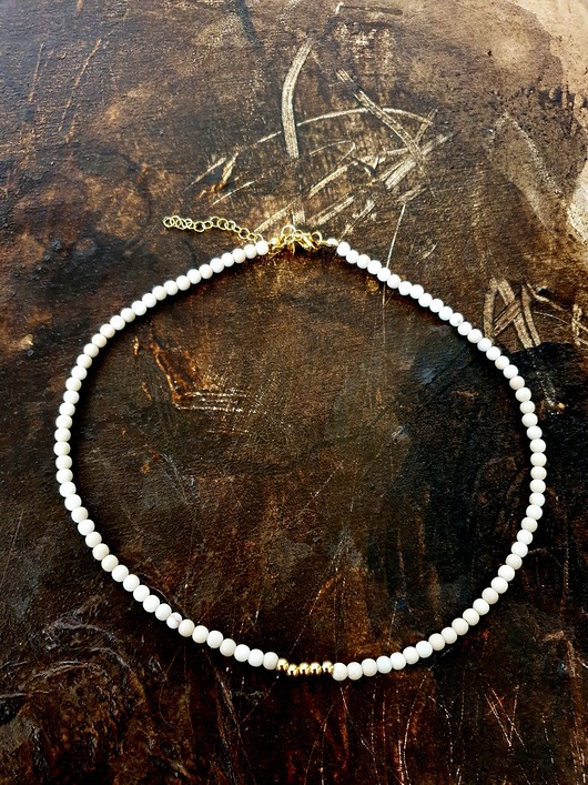 chokery Naszyjnik UNO kamień rzeczny