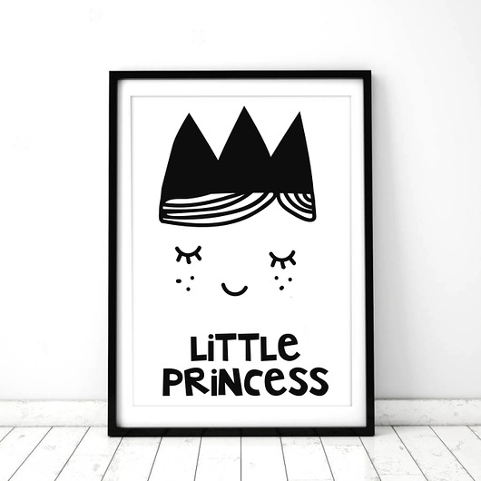 OBRAZEK LITTLE PRINCESS A3 PLAKAT Dekoracjan