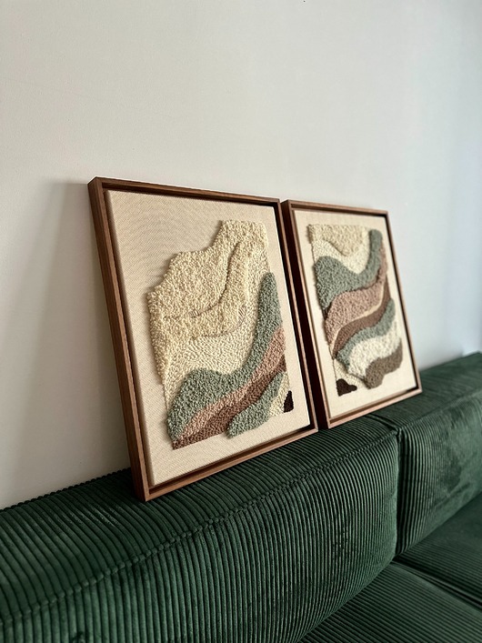 obrazy Obraz tkany techniką punch needle