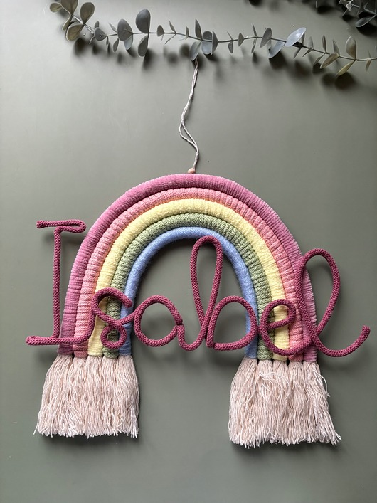 pokój dziecka - różne Tęcza dekoracyjna z imieniem do pokoju dla dziecka