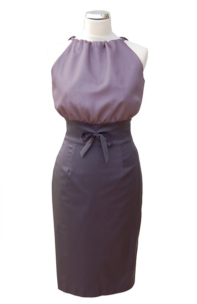 Pencil dress I 38 szara WYPRZEDAŻ! Kasia Zapała