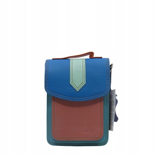 torby na ramię Torebka na telefon skórzana damska listonoszka z rączka i szlufką na pasek