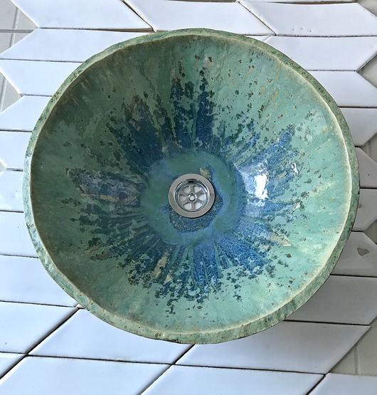 Ceramiczna umywalka "Zieleń" Ceramystiq