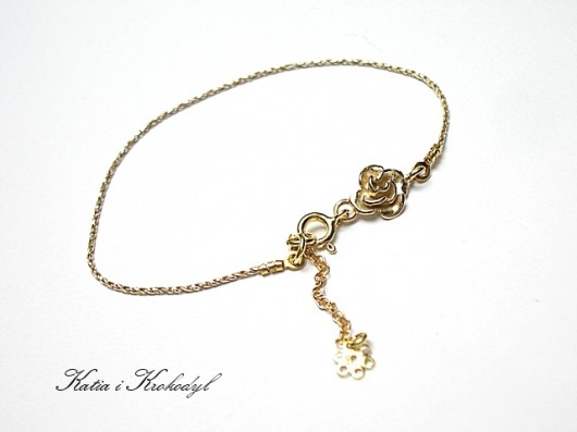 Nitka gold  - rosa Katia i krokodyl