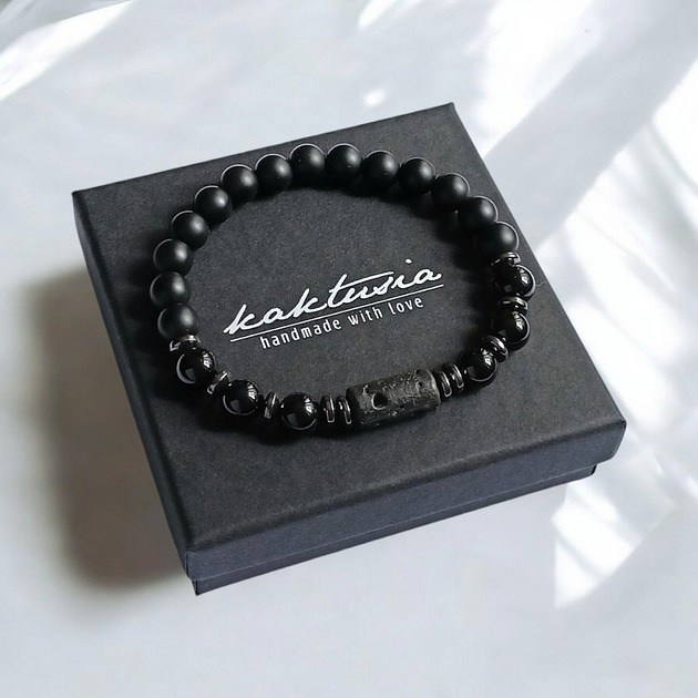 biżuteria męska OCHRONA, SIŁA, ENERGIA vol.II :: turmalin, onyks, lawa