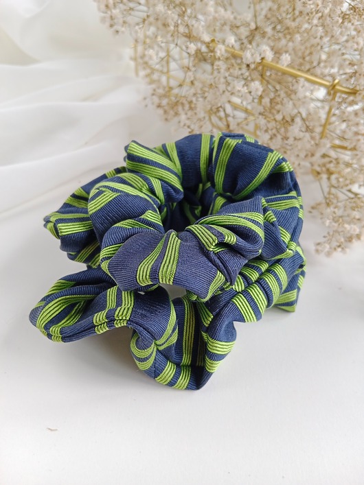 gumki do włosów Jedwabne scrunchie, gumka do włosów, upcykling - zestaw