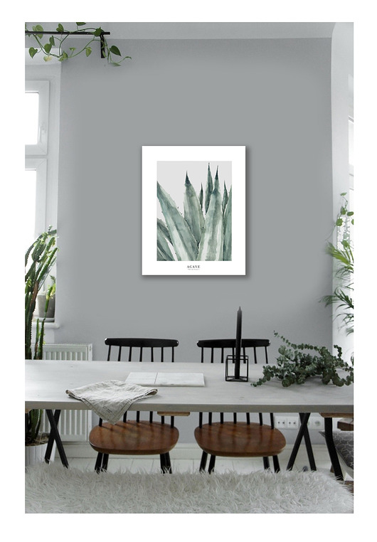 Agave  40x50 cm Margo Hupert