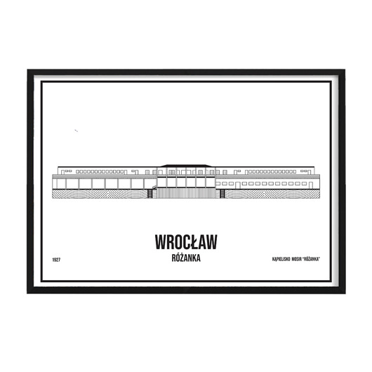 grafiki i ilustracje Plakat Wrocław - Różanka - sitodruk
