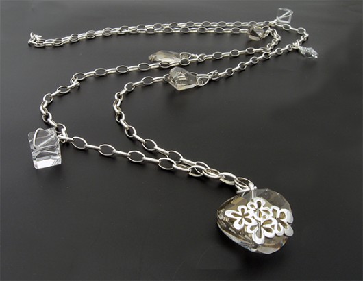 Naszyjnik kryształ Swarovski pieklo niebo