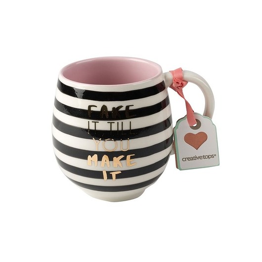 Kubek Ceramiczny w Paski 450ml MIA home