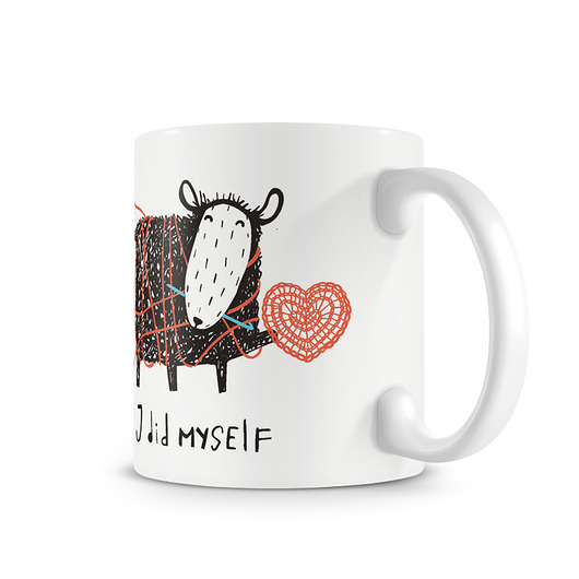 kubki Kubek. owieczka szydełkuje