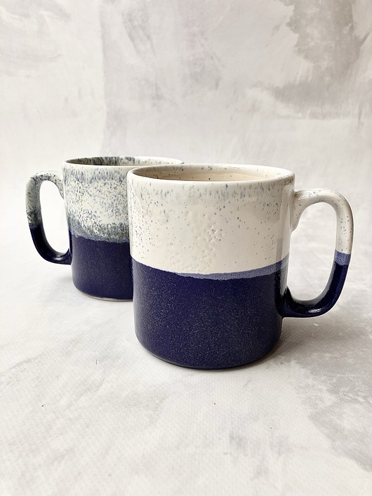 kubki Kubek *White and blue* 400ml