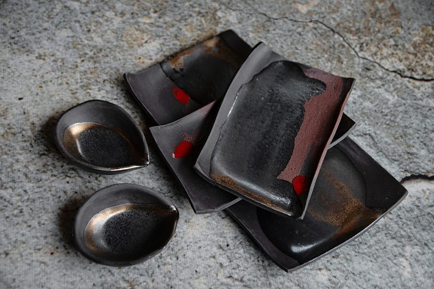 patery i talerze Ceramiczny zestaw do sushi dla 2 osób