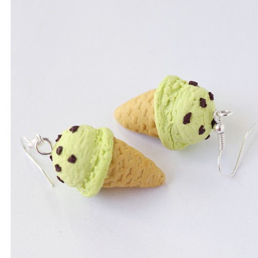 Lody pistacjowe kolczyki Lemon Lovely