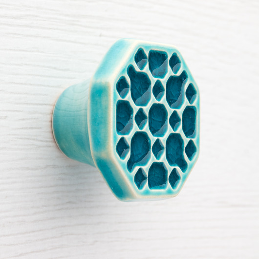 gałki do mebli Gałka do mebli turkusowa wz.10