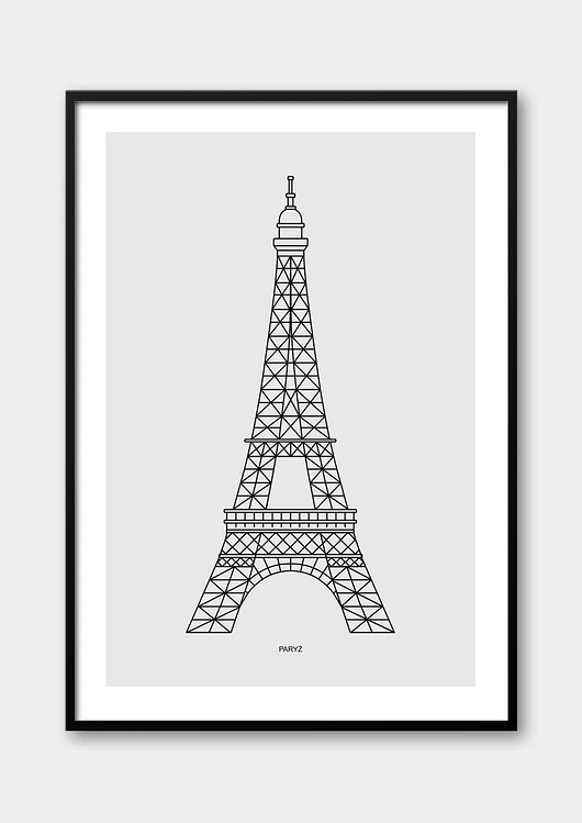 plakaty Plakat Inspirujące Miasta - Paryż