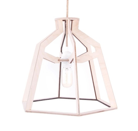 lampy wiszące Minimalistyczna lampa industrialna drewniana do salonu