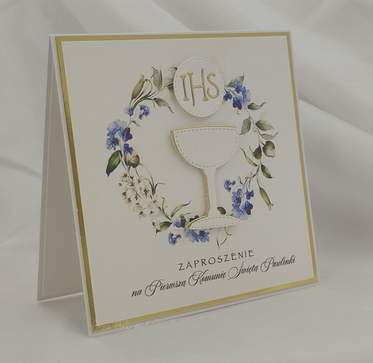 zaproszenia na komunię Zaproszenia na Komunię, wzór 26b