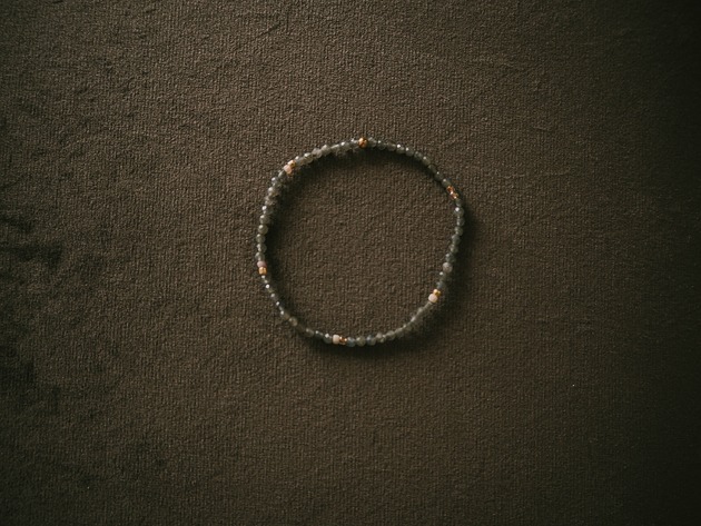 bransoletki z kamieni naturalnych Bransoletka elastyczna Grey Sky