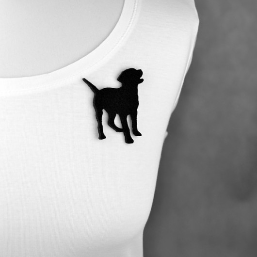 FeltDog 7 felt label