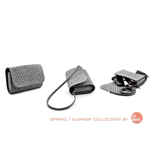 spring/summer collection DotsClutch felt label
