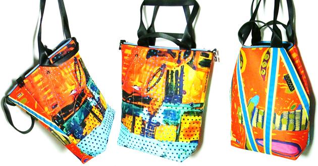 1350 art MIMA bag UNI & K. Malewicz print MIMAbags