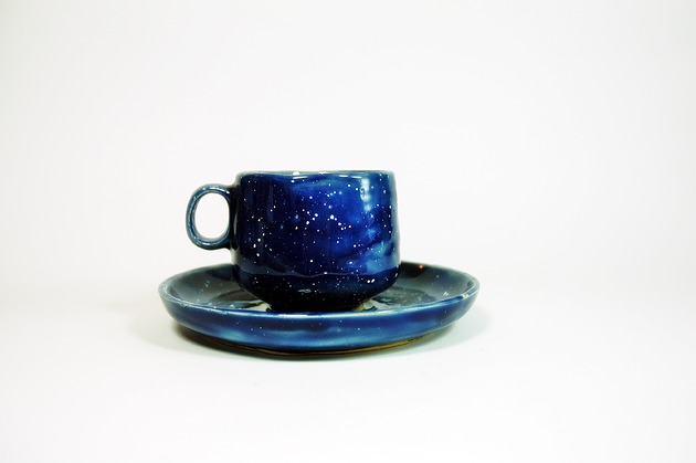 Niebieska filiżanka Galaktyczna BEZ TALERZYKA Ceramiczności