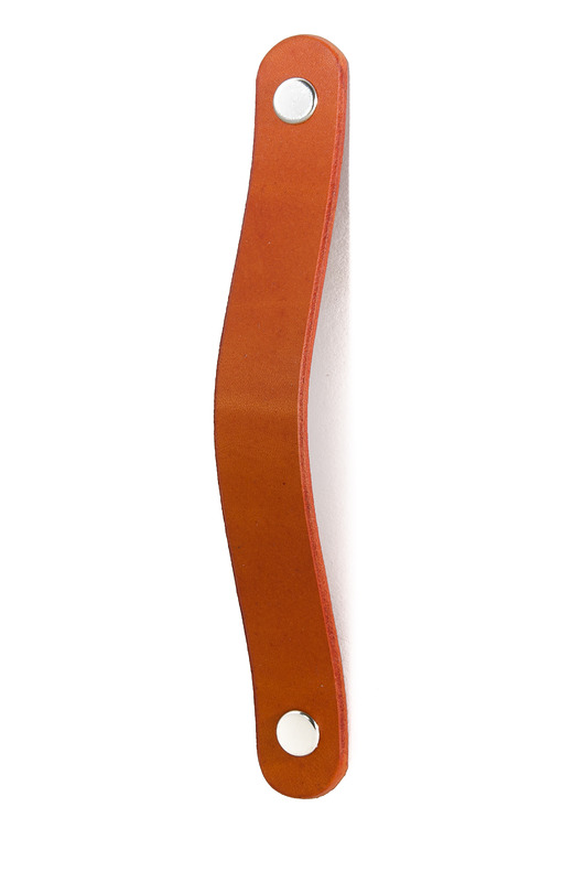 gałki do mebli Skórzany uchwyt meblowy COLORISO ORANGE