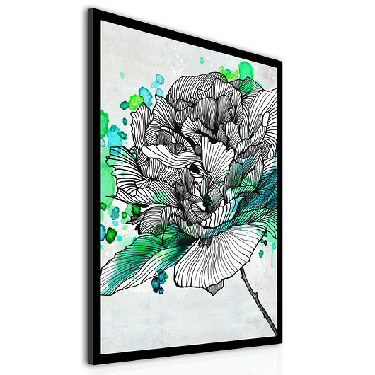 OBRAZ NA PŁÓTNIE - KWIAT RÓŻA  - 70x100cm LUdesign gallery