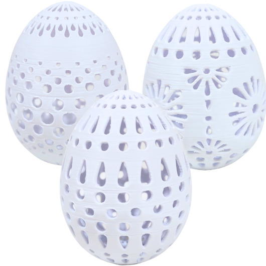 ozdoby wielkanocne Jajka Wielkanocne Pisanki BIAŁE do Koszyczka Stroika Ozdoby na Wielkanoc