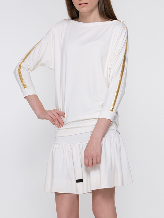 Bluzka ecru YY500219_RAL9016-1021 YULIYA BABICH