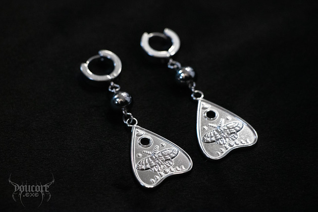 kolczyki - inne Kolczyki tabliczka ouija * stal nierdzewna * witchcore * goth *