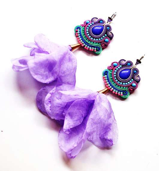 kolczyki soutache Sutaszowe kolczyki GORDES