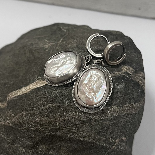 kolczyki wire wrapping Stylowe kolczyki z perłami